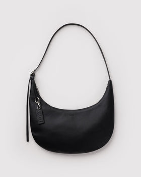 Medium Recycled Leather Flat Crescent L9