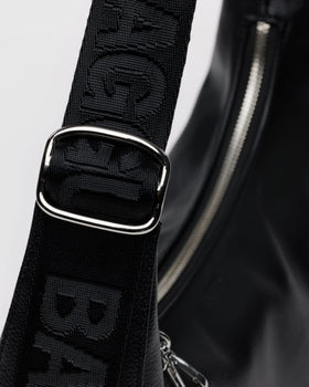 Medium Recycled Leather Crescent Bag P6