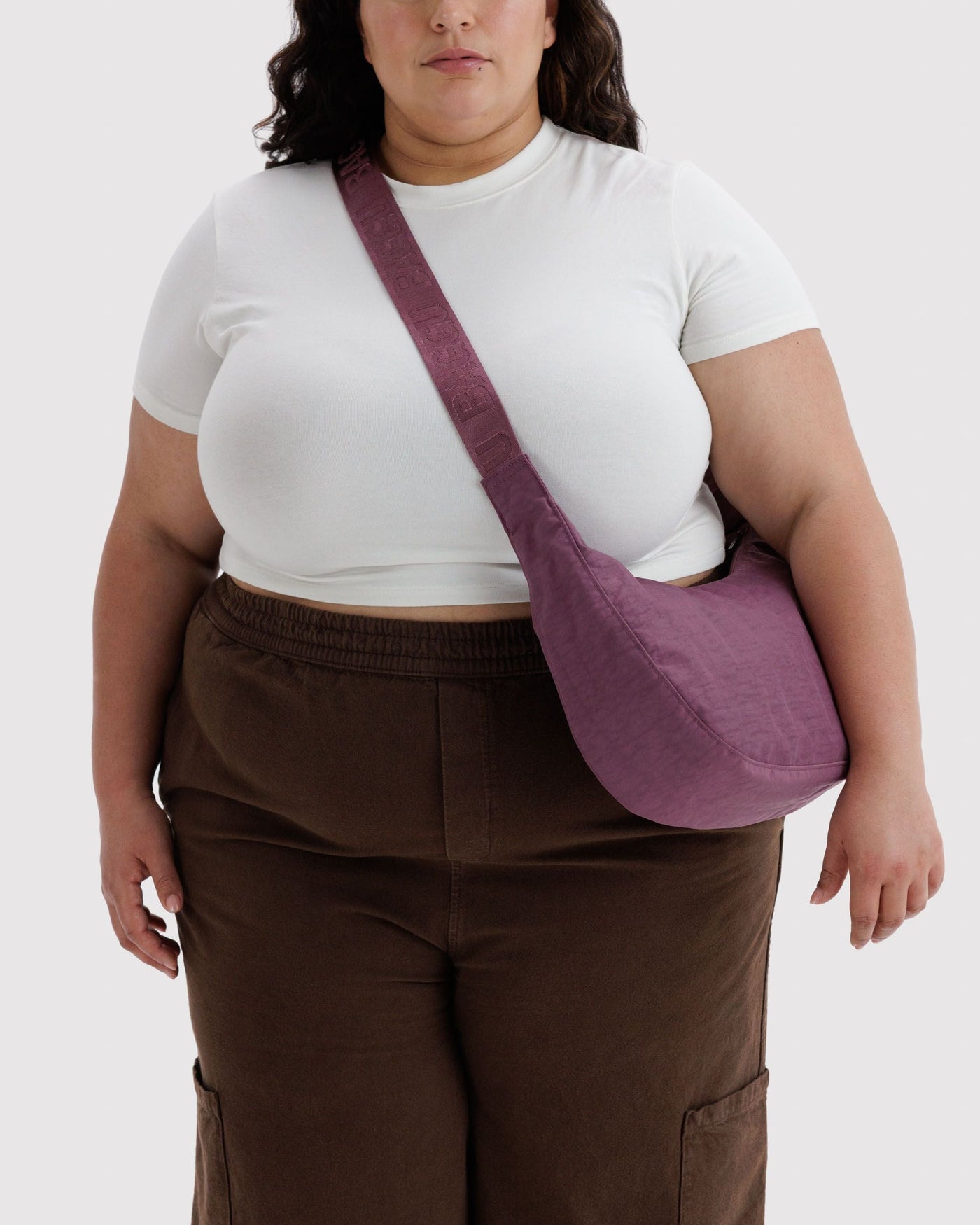 Medium Nylon Crescent Bag L1