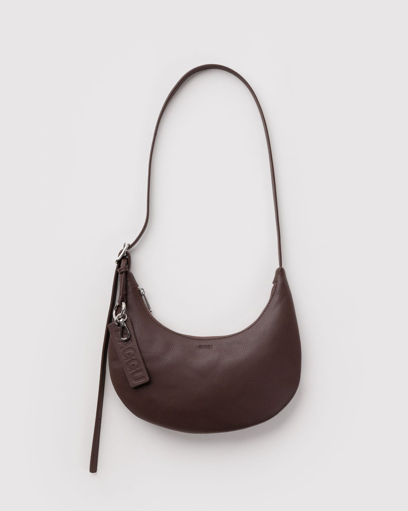 Small Recycled Leather Flat Crescent N6