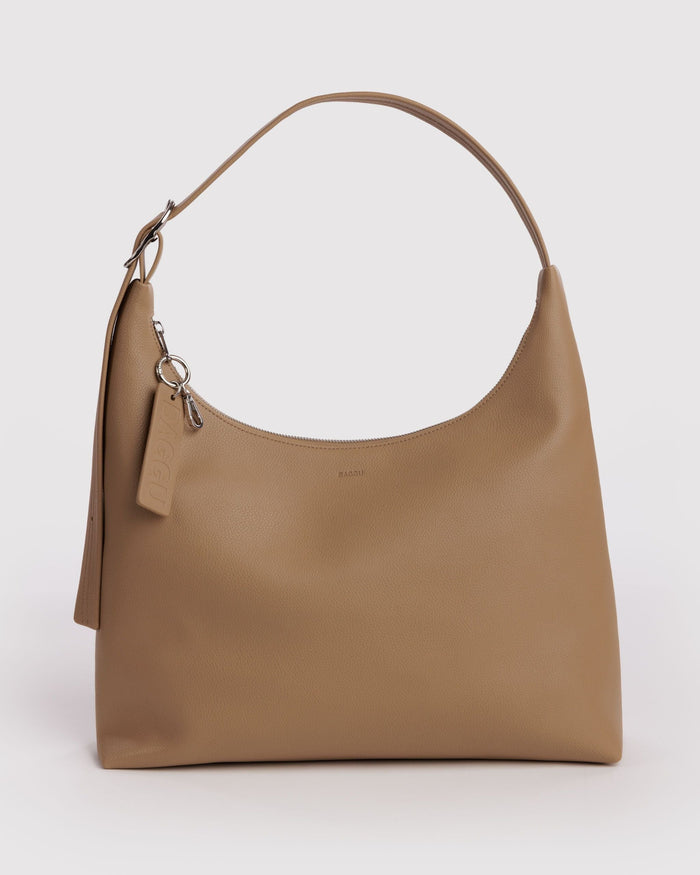 Recycled Leather Shoulder Bag A2 - Dune / OS