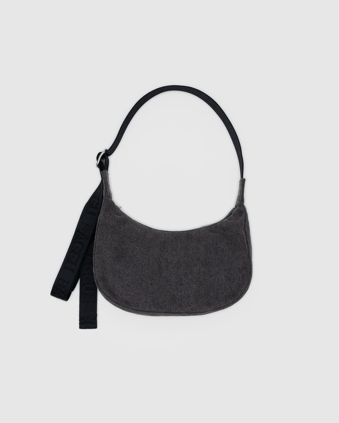 Small Denim Crescent Bag Y5