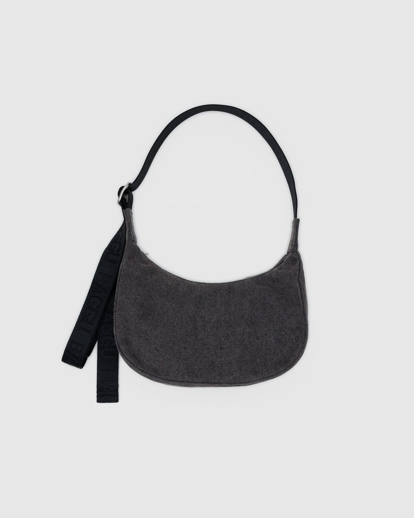 Small Denim Crescent Bag Y5