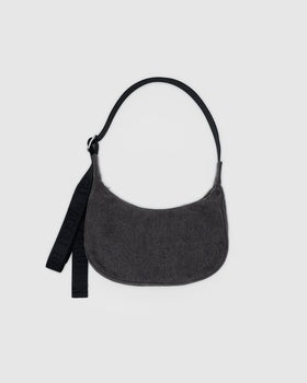 Small Denim Crescent Bag Y5