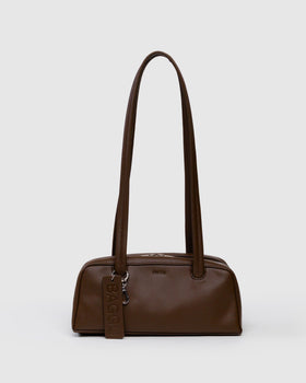 Small Recycled Leather Bowler Bag C6
