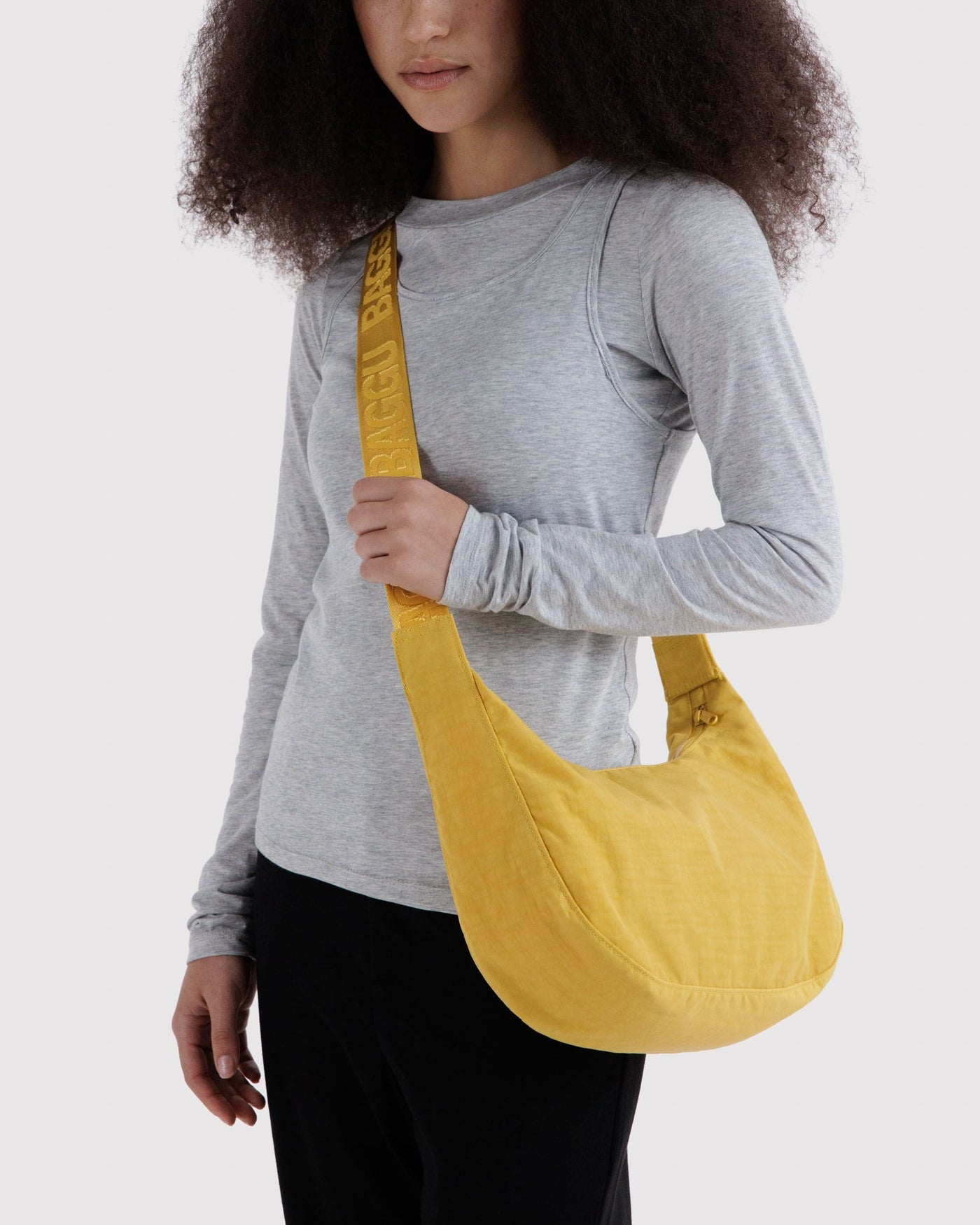 Medium Nylon Crescent Bag L1