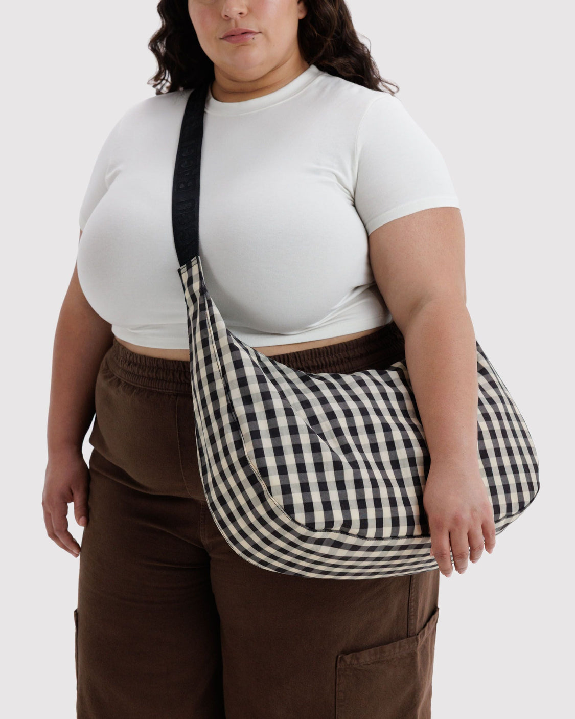 Large Nylon Crescent Bag Z6
