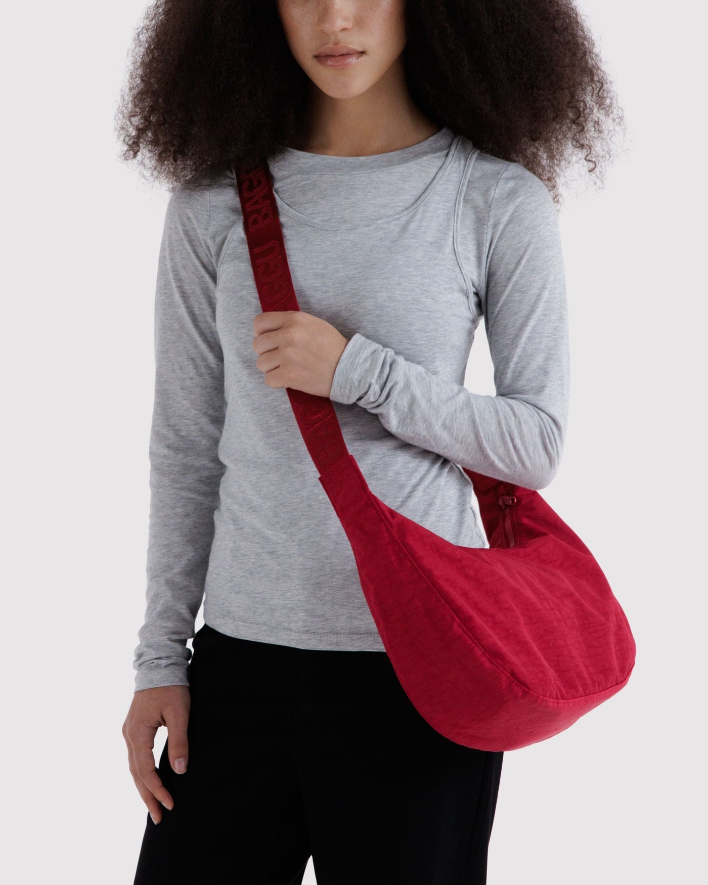 Medium Nylon Crescent Bag L1