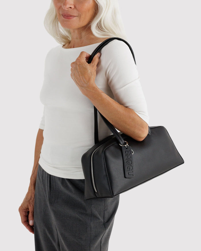 Recycled Leather Bowler Bag Q4 alternate
