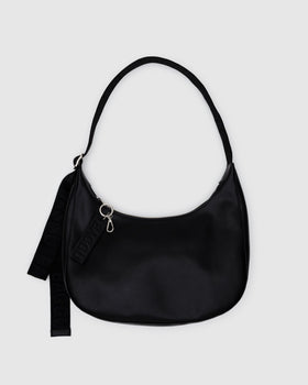 Medium Recycled Leather Crescent Bag P6